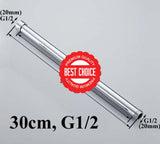 20/30/40/50/60/70Cm Lengthen 1/2 3/4 Shower Extension Rod Tube Bar Pipe 30Cm G1 2 Two Side