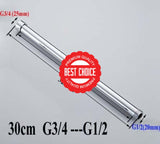 20/30/40/50/60/70Cm Lengthen 1/2 3/4 Shower Extension Rod Tube Bar Pipe 30Cm G3 4 To G1 2