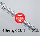 20/30/40/50/60/70Cm Lengthen 1/2 3/4 Shower Extension Rod Tube Bar Pipe 40Cm G3 4 Two Side