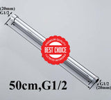 20/30/40/50/60/70Cm Lengthen 1/2 3/4 Shower Extension Rod Tube Bar Pipe 50Cm G1 2 Two Side