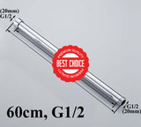 20/30/40/50/60/70Cm Lengthen 1/2 3/4 Shower Extension Rod Tube Bar Pipe 60Cm G1 2 Two Side