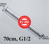 20/30/40/50/60/70Cm Lengthen 1/2 3/4 Shower Extension Rod Tube Bar Pipe 70Cm G1 2 Two Side