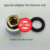 20/30/40/50/60/70Cm Lengthen 1/2 3/4 Shower Extension Rod Tube Bar Pipe Adapter 4