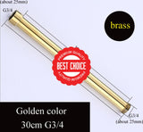 20/30/40/50/60/70Cm Lengthen 1/2 3/4 Shower Extension Rod Tube Bar Pipe Golden 30Cm G3 4