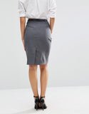 Belted Pencil Skirt